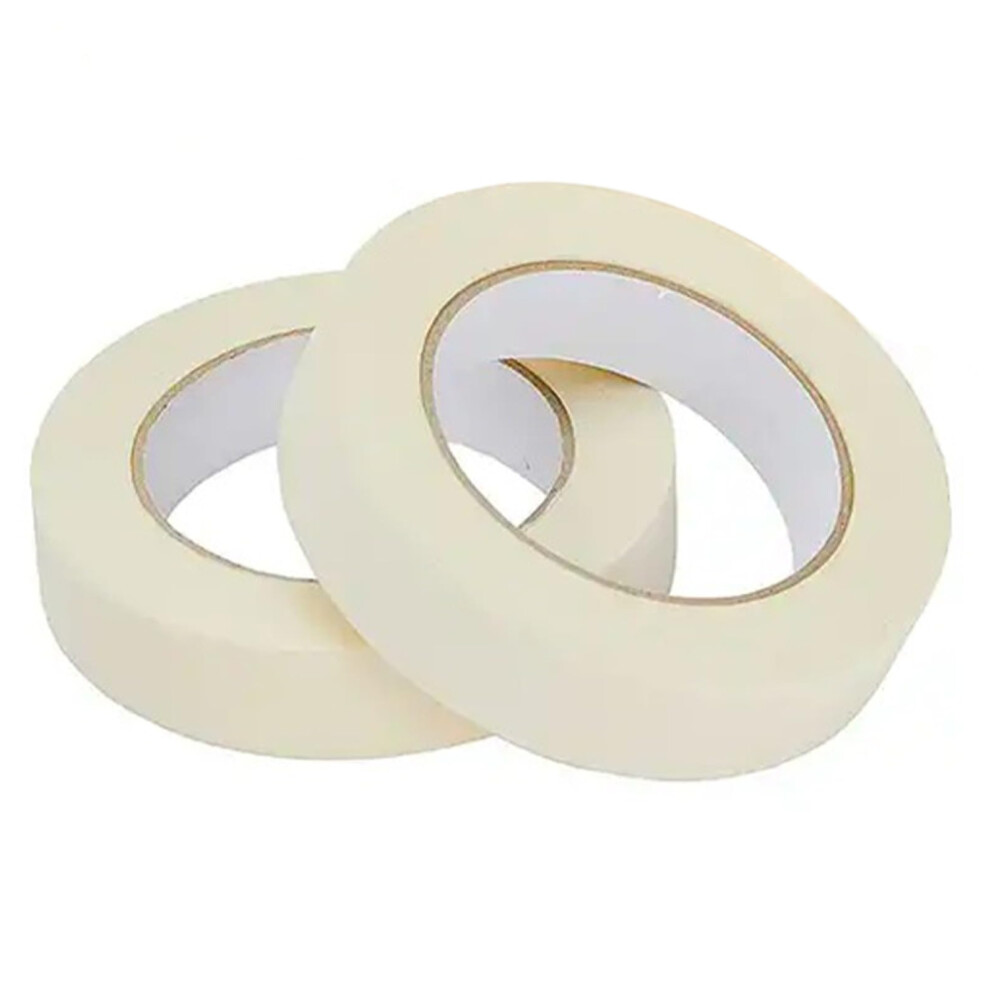 2 Rolls Masking Tape Painting 24Mm X 50M General Purpose Painters Masking Tape Adhesive Multi Surface Decorator Tape For Crafts Diy And Artists Paint 5009791101700