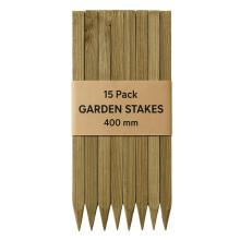 15 Pack 16" (400mm) TREATED SITE PEGS WOODEN STAKES POSTS PEGS