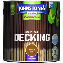Johnstone's Woodcare Stain for Decking - Natural Oak 2.5L