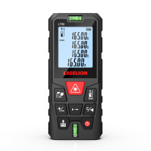 LASELION LT50 Laser Distance Meter – 50m (165ft) Range, High Accuracy, Multiple Measurement Modes, Built-in Level Bubble, and Mute Function