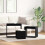 VidaXL vidaXL Nesting Table 3 pcs Black Oak Engineered Wood 1