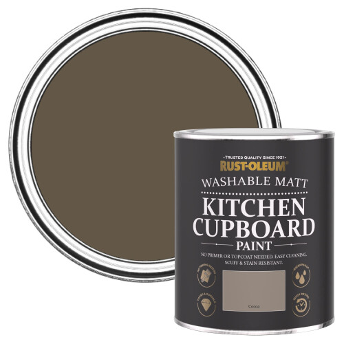 Rust-Oleum Rust-Oleum Brown Kitchen Cupboard Paint in Matt Finish - Cocoa 750ml