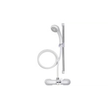 Croydex Bath Shower Mixer Set White & Chrome, 430mm, (AB220022)