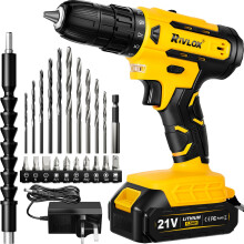 21V Cordless Drill Set, 1.5Ah Battery 2A Charger,21+1 Torque Set 3/8”Chuck