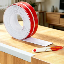 NETFLO Flexible Moulding Trim TPE Self Adhesive Corner Trim 5mx20mm Wall Corner Protectors White Tile Trims and Edgings Peel and Stick Moulding for C