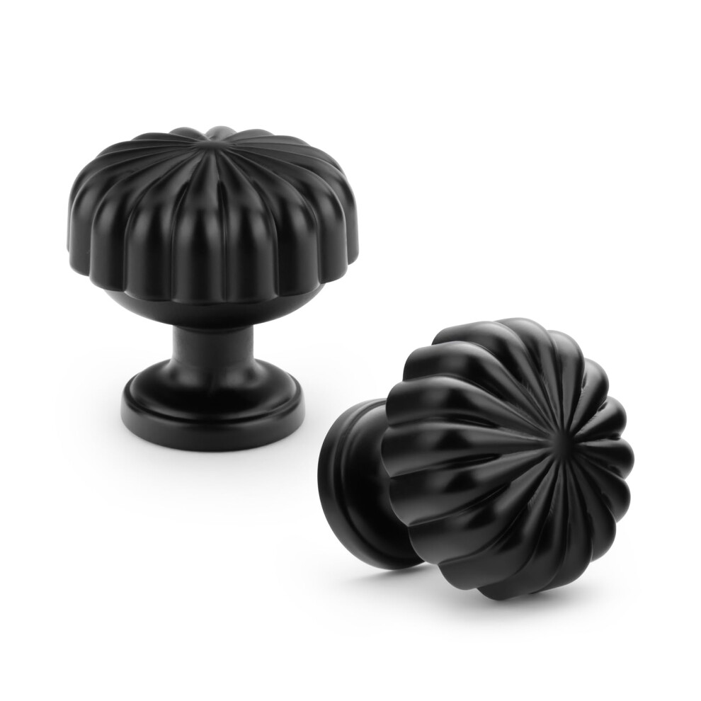 Goldenwarm 30 Pack Black Drawer Knobs Black Cupboard Knobs, Single Hole Kitchen Handles Mushroom Style 5006523381881
