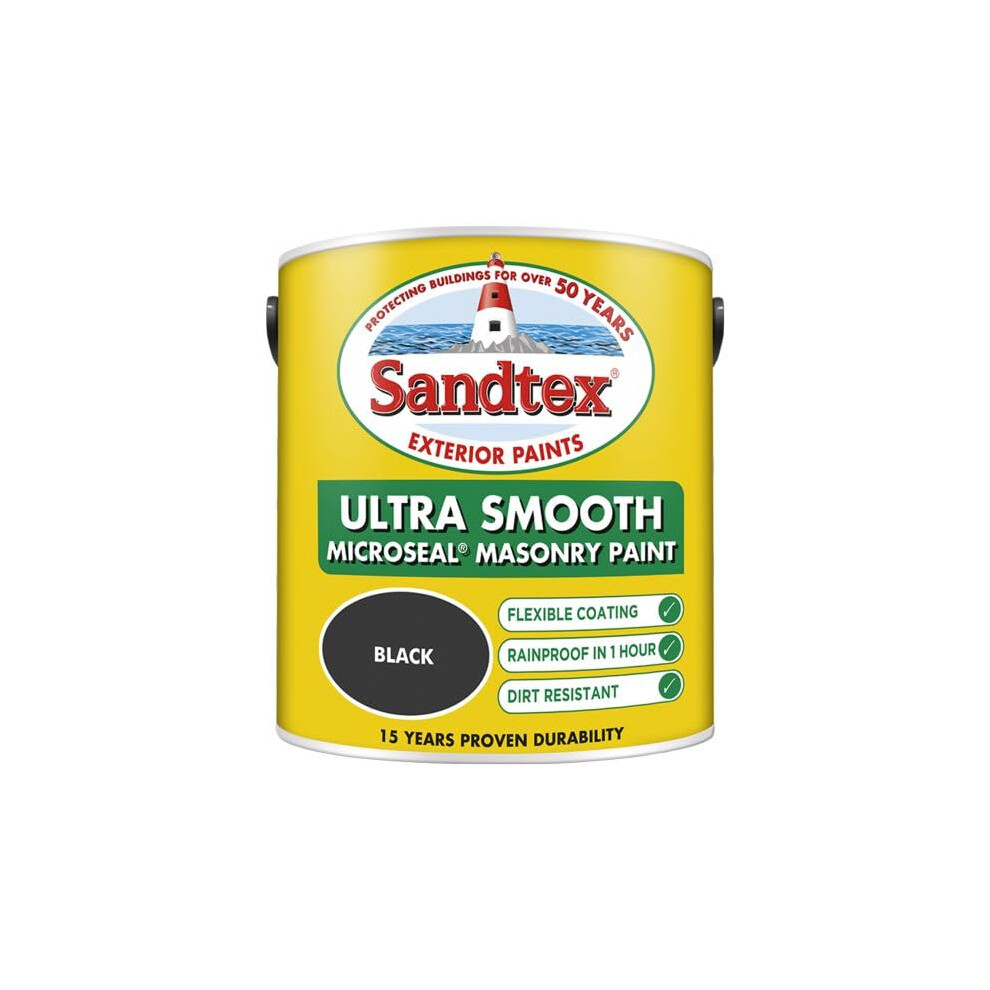 Sandtex Retail Ultra Smooth Masonry 2.5 L Black