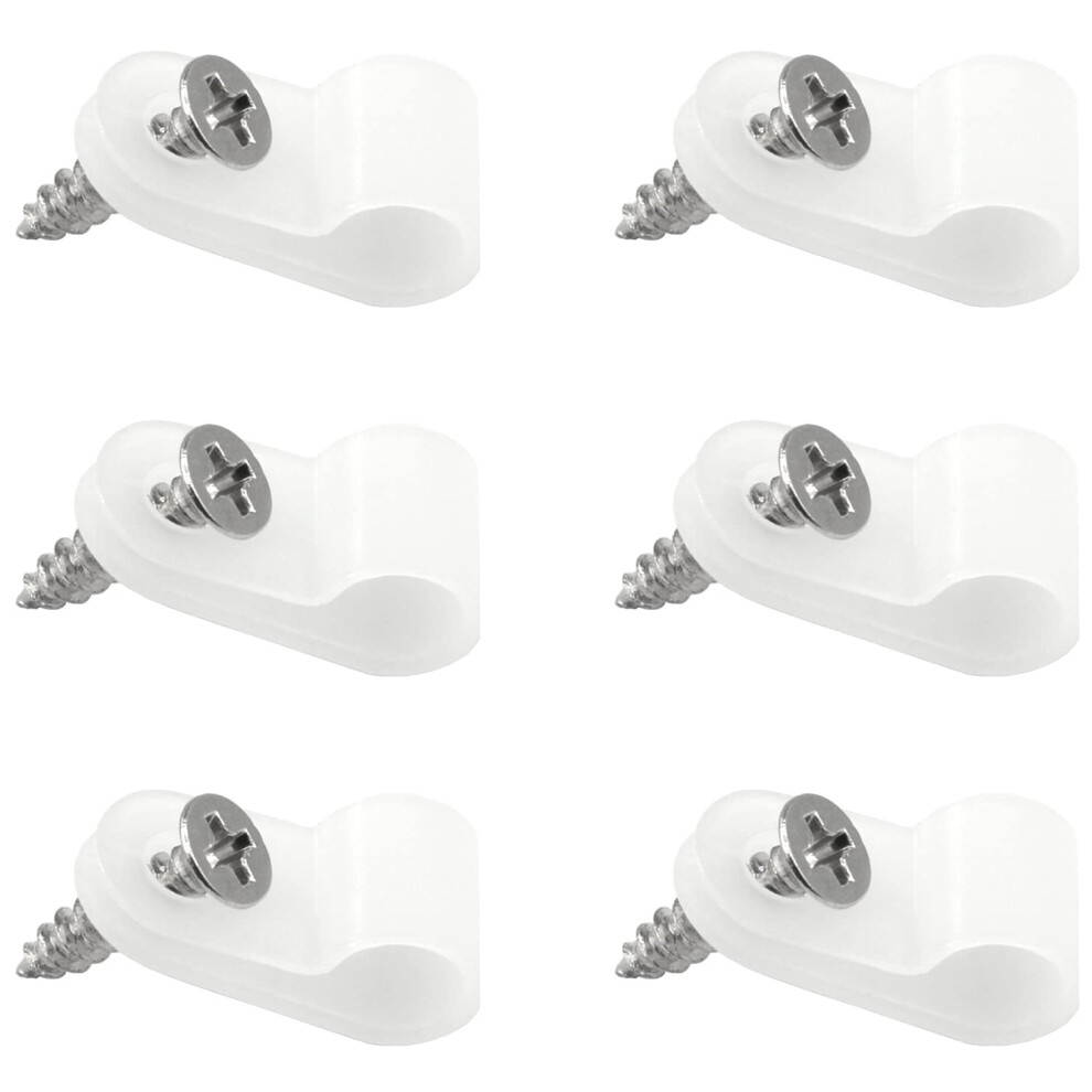 120 Sets Cable Cleats,R Shaped Cable Clips For Cable Organization (White Nylon) 5008353690164