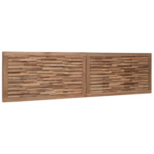 VidaXL vidaXL Bed Headboard Natural Solid Teak Wood 1