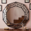 Decagonal Wall Mirror Black Plastic Framed 61x57Cm 1