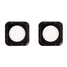 2X Black Durable Aluminum Metal Frame Glass Lens Ring Cover Replacement Kit for HERO 5/4 Session Camera