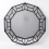 Decagonal Wall Mirror Black Plastic Framed 61x57Cm 3