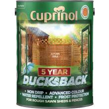 Cuprinol 5 year Ducksback Shed & Fence Paint 5ltr - Autumn Gold