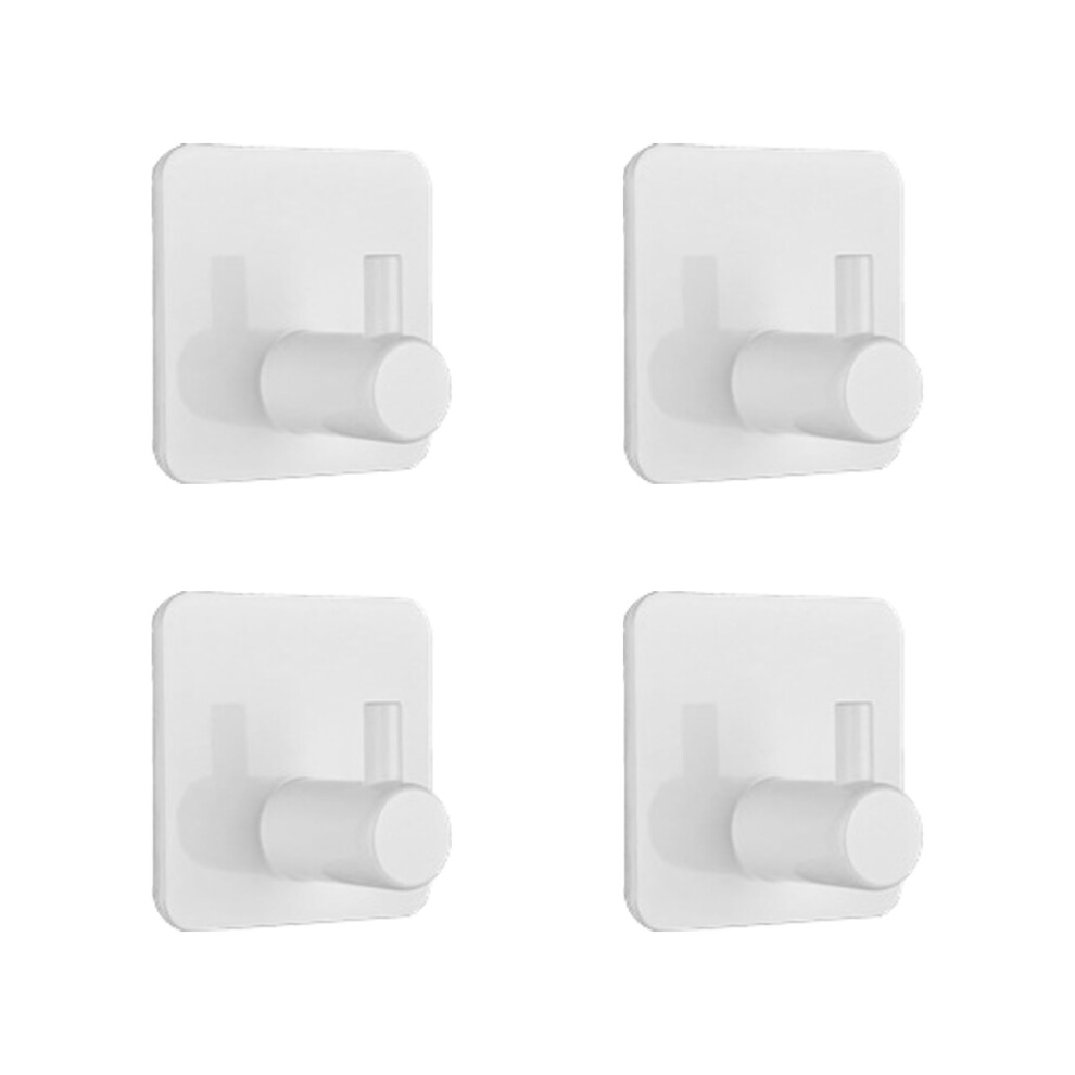 Szwlj Self Adhesive Hooks 4 Pack, Coat Hooks, Sticky Hooks Strong, For Stick On Hooks Door Hooks, Bathroom Hooks, Wall Hooks, Kitchen Hooks, Suction 5000058320834