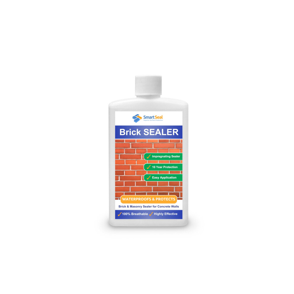 Smartseal Brick Sealer - 100Ml Sample - Breathable Brick Waterproofer & Clear Sealant. Protective Damp Seal & Waterproof Sealant For Bricks, Masonry, 5000144516509