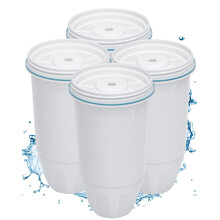 ZaKaBox 4-Pack Water Filter Replacement for Zero Water Filter Jug ZR-017, 6-Stage 0 TDS Cartridges, fits (ZR-001/003/004/006/008/012/017/ZR-600), Fil
