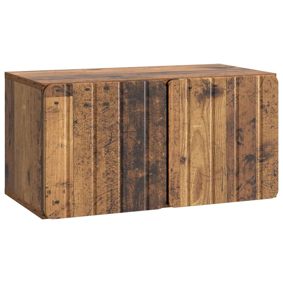 Vidaxl Wall-Mounted Tv Cabinet Wall-Mounted Old Wood 59.5 X 31 X 30 Cm