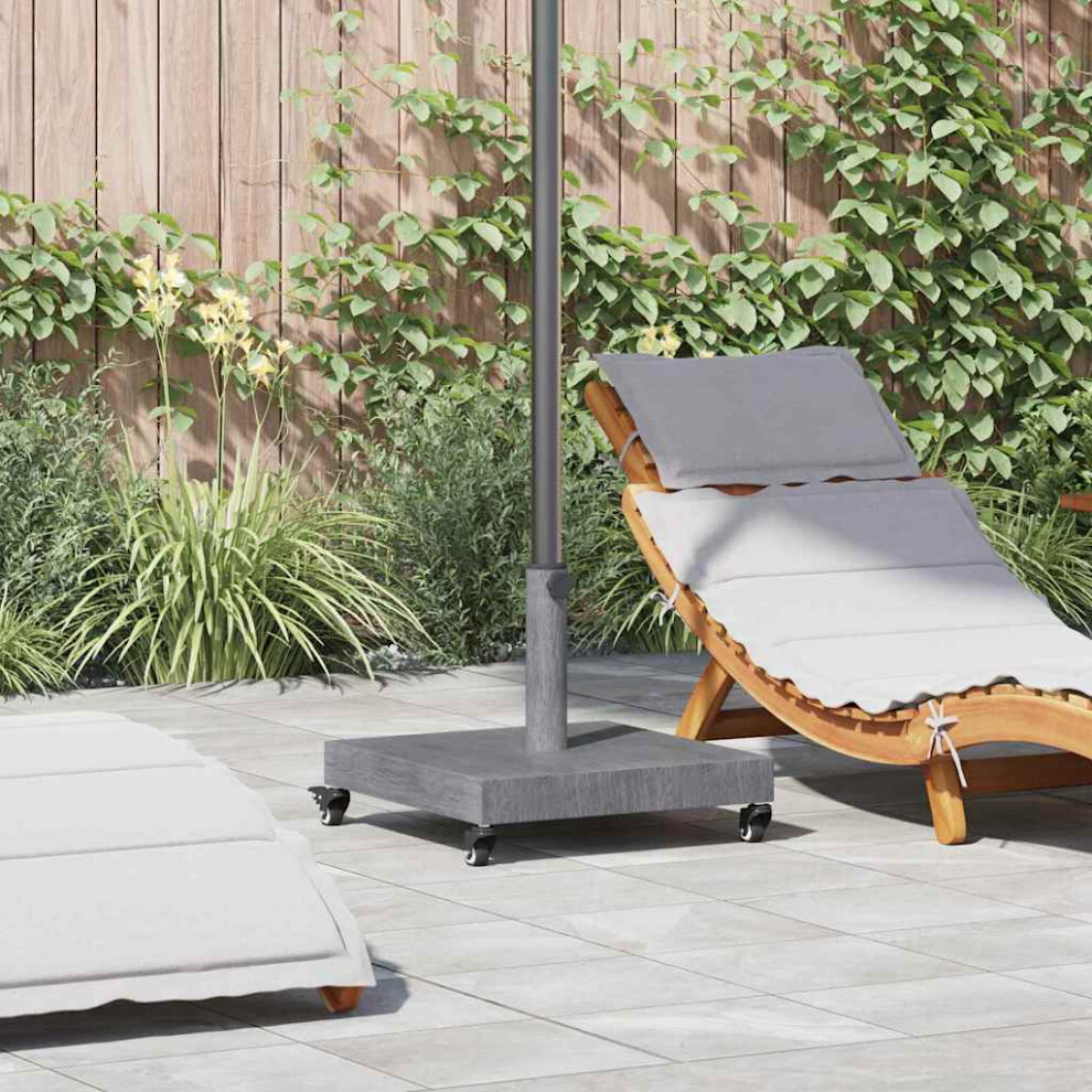 Vidaxl Parasol Base Dark Grey Wood Look 45 X 45 X 31.5 Cm