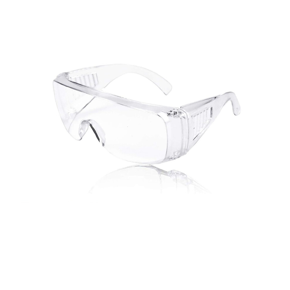 Yuannee Safety Glass,Clear Safety Glasses Protective Goggles Protective Anti Fog Safety Glasses Lab Goggles Side Shields For Construction Laboratory 5009652255221