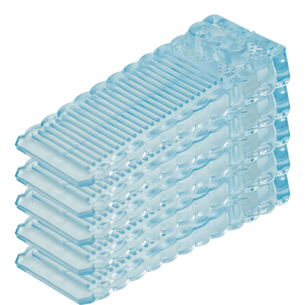 5 Pack Clear Rubber Door Stops Premium Door Wedge Anti Slip Door Stop Silicone Door Stopper Heavy Duty Door Stoppers Transparent Doorstop Wedges For 5002002675397