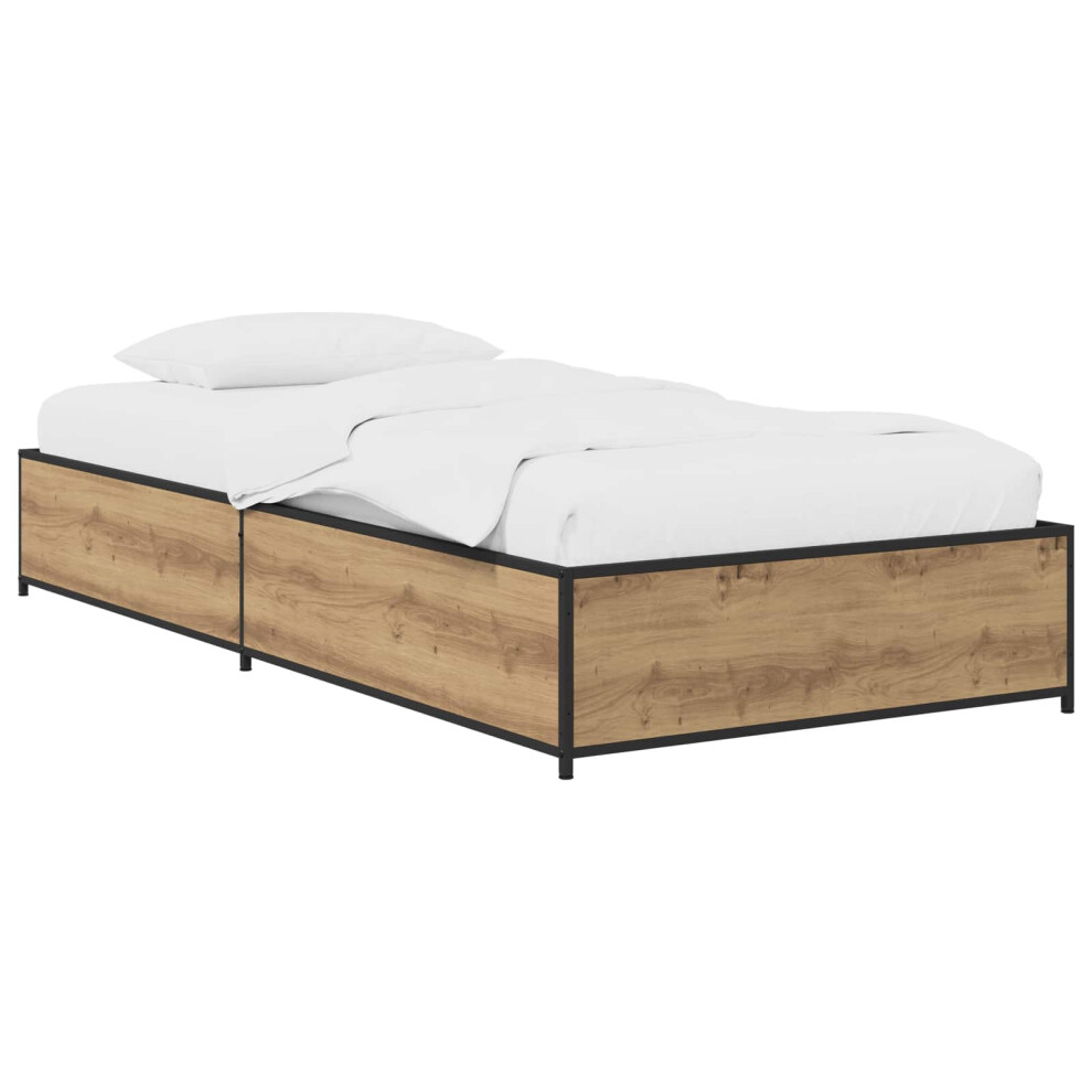 Vidaxl Bed Frame Artisan Oak 80 X 200 Cm Engineered Wood