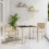 VidaXL vidaXL Garden Dining Set 3 pcs Beige Poly Rattan 1