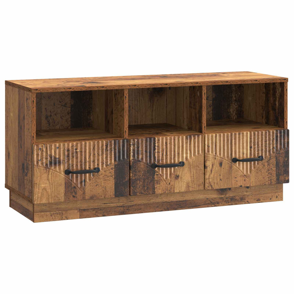 Vidaxl Tv Cabinet Old Wood 102 X 34.5 X 47 Cm Engineered Wood