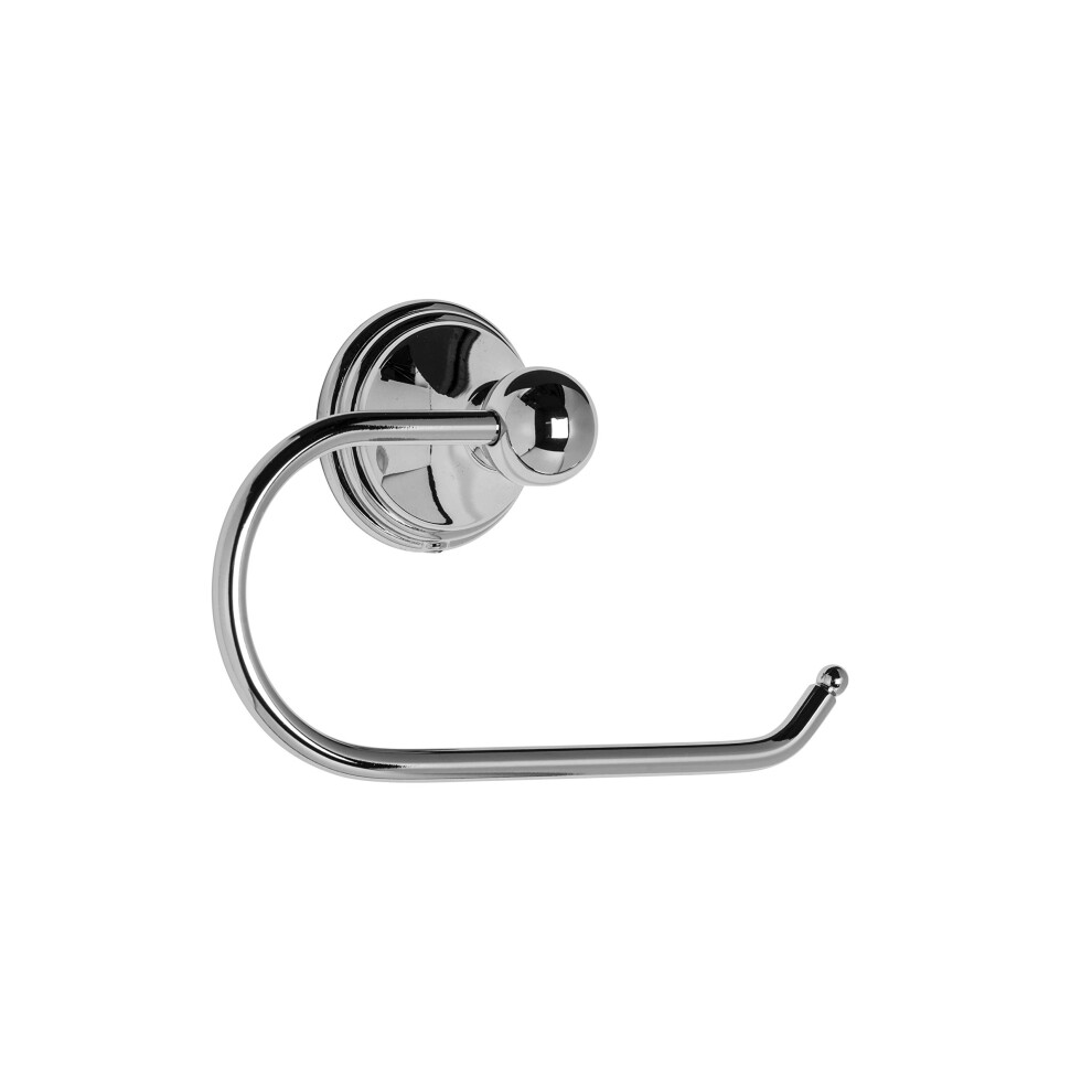 Croydex Westminster Toilet Roll Holder - Durable Zinc Alloy Construction, Chrome Finish, Bathroom Storage Essential, Concealed Fixings, Classic Briti