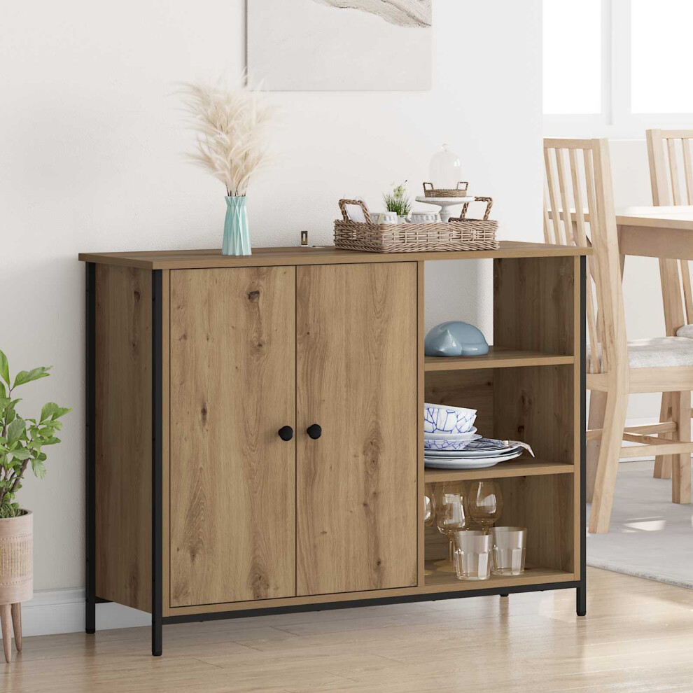 Vidaxl Sideboard Artisan Oak 100 X 33 X 75 Cm Engineered Wood