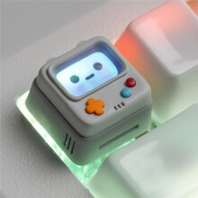 Artisan Keycaps Cute Retro Game Console-Shaped 1U Keycap, Shine-Through Resin Handmade for ESC Mechanical Keyboard