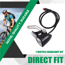 Bicycle LED Front Light Bike Headlight for Electric Scooter,E-Bike, MTB,Waterproof Handlebar Lamp Bike Accessories