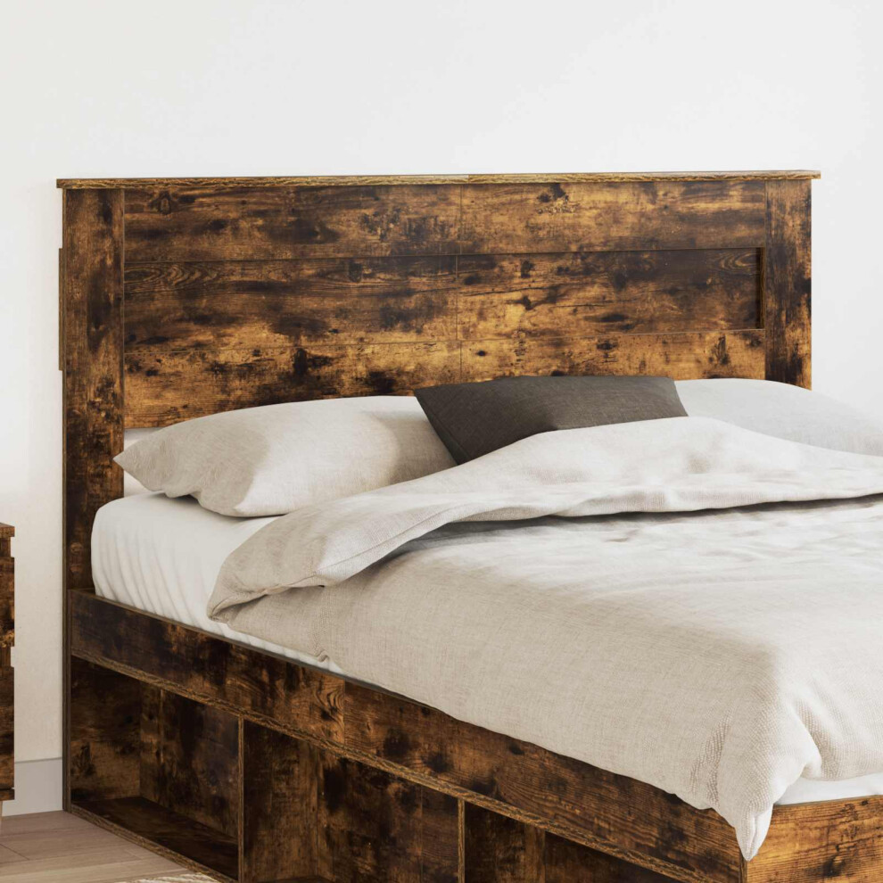 Vidaxl Headboard Smoked Oak Engineered Wood