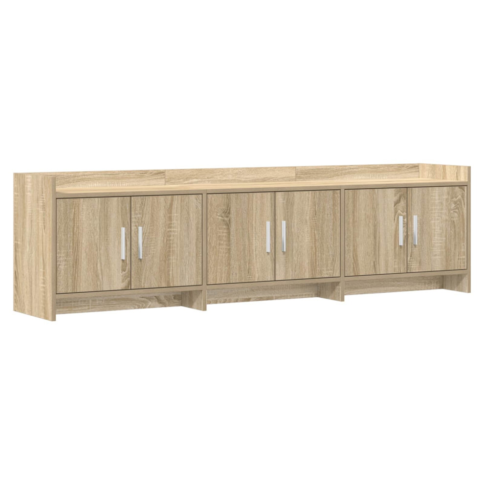 Vidaxl Tv Cabinet 168 X 33 X 47 Cm Sonoma Oak Engineered Wood