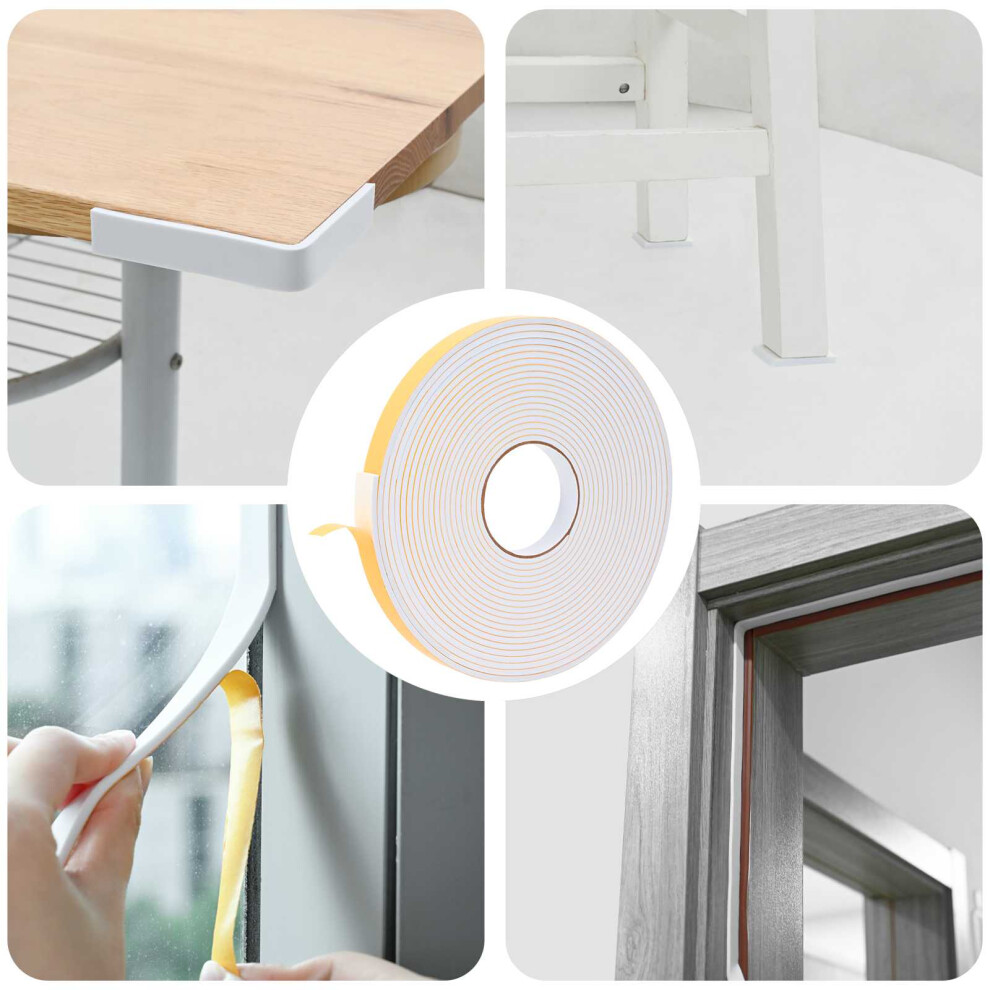 Vidaxl Self-Adhesive Foam Tape 20Mm X 10M Cr Foam White