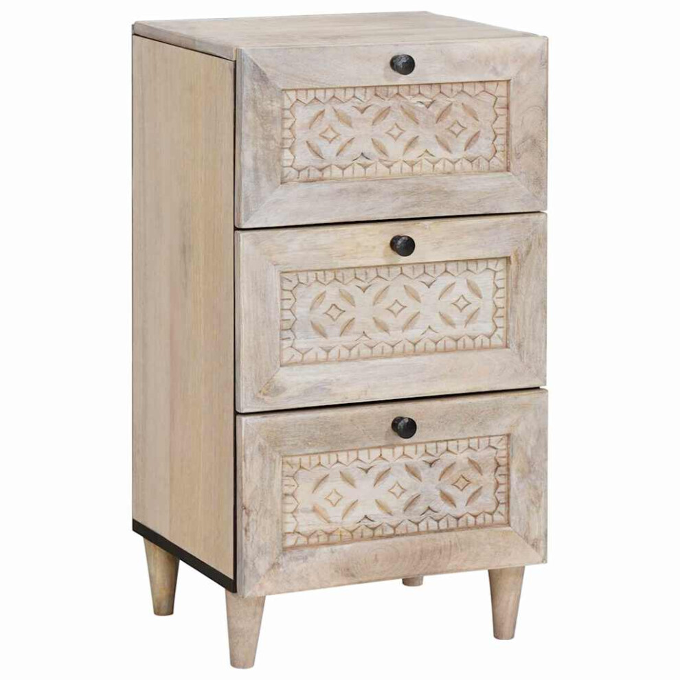 Vidaxl Sideboard With Drawer White 33.5 X 40 X 75 Cm