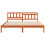 VidaXL vidaXL Bed Frame with Headboard Wax Brown 140 x 200 cm Solid Pine Wood 4