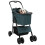 VidaXL vidaXL Folding Pet Stroller Adjustable Green 81 x 47 x 99 cm Polyester 2