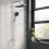 Hibbent Universal Adjustable Shower Holder with Hook  Fits 1922mm Show 5