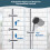 Hibbent Universal Adjustable Shower Holder with Hook  Fits 1922mm Show 2