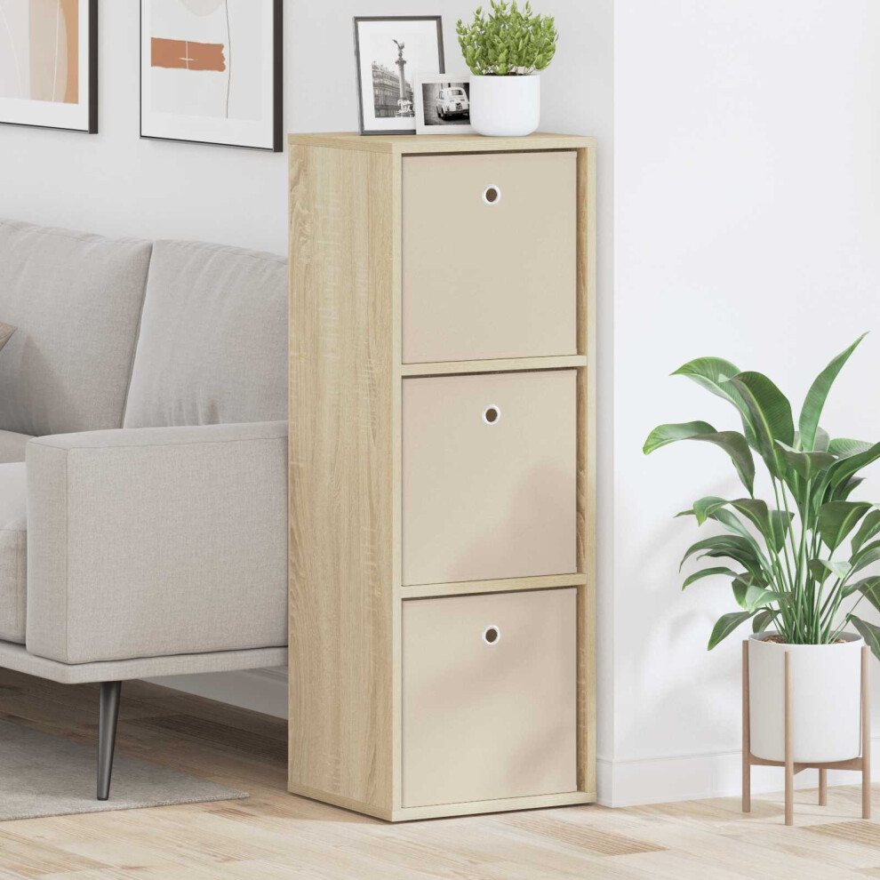 Vidaxl Sideboard With Drawer Sonoma Oak 35 X 32 X 99.5 Cm