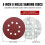 100PCS 125mm Sanding Discs 5 Inch 8 Hole Hook and Loop Sandpaper Discs 2