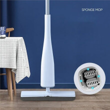 Suitable for Household Kitchen Floor Cleaning,Hand Washing, Flat Mop,with PVA Sponge Mop and Rotating Mop