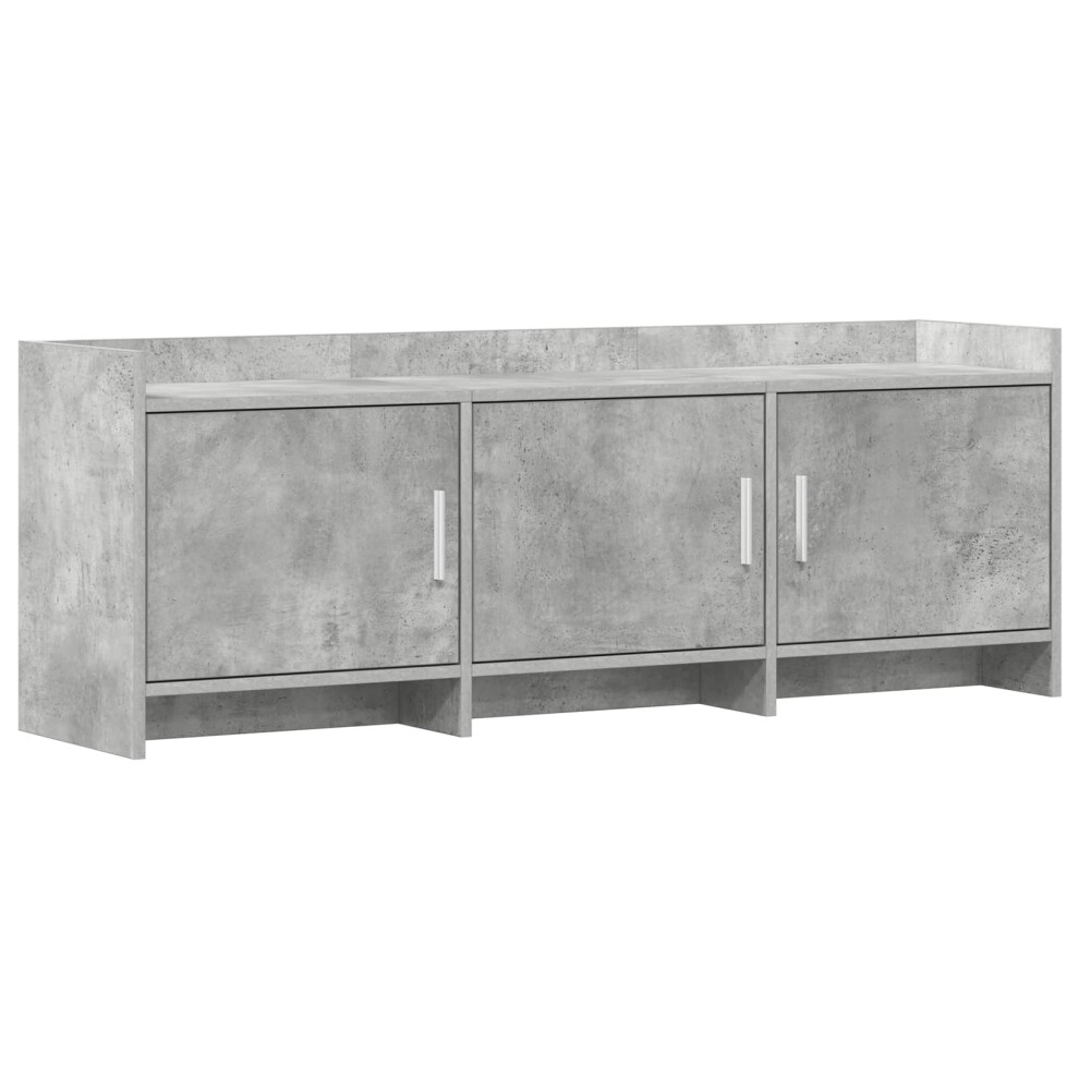 Vidaxl Tv Cabinet 130 X 33 X 47 Cm Concrete Grey Engineered Wood