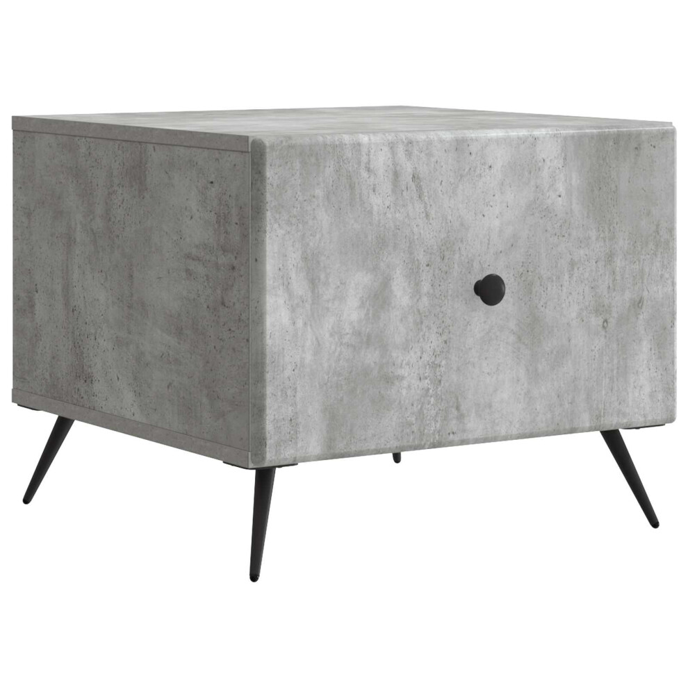 Vidaxl Coffee Table Concrete 49 X 50 X 40 Cm Engineered Wood Grey