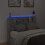 VidaXL vidaXL Storage Headboard with LED Concrete Grey Engineered Wood 4