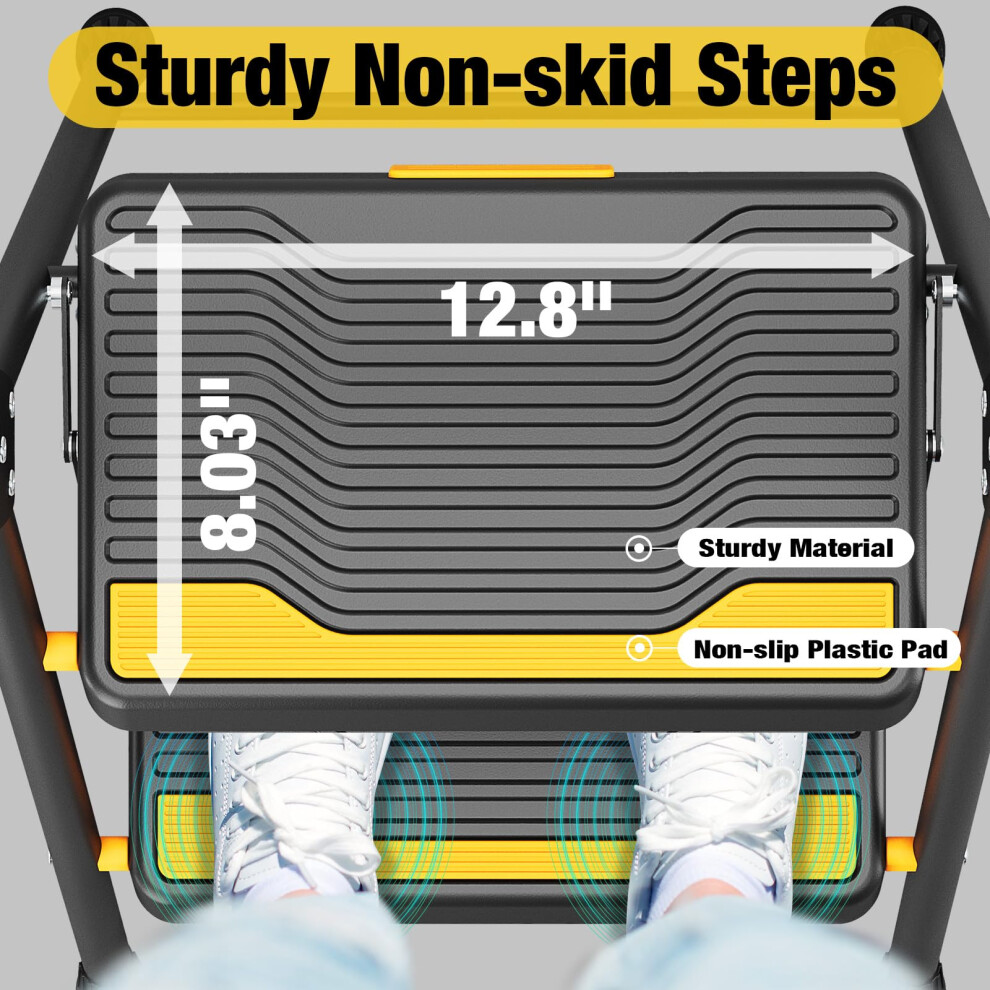 Urackify 2 Step Ladder Heavyduty 330 Lbs Capacity Wide Antislip Steps 5005211092290