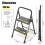Urackify 2 Step Ladder HeavyDuty 330 LBS Capacity Wide AntiSlip Steps 4