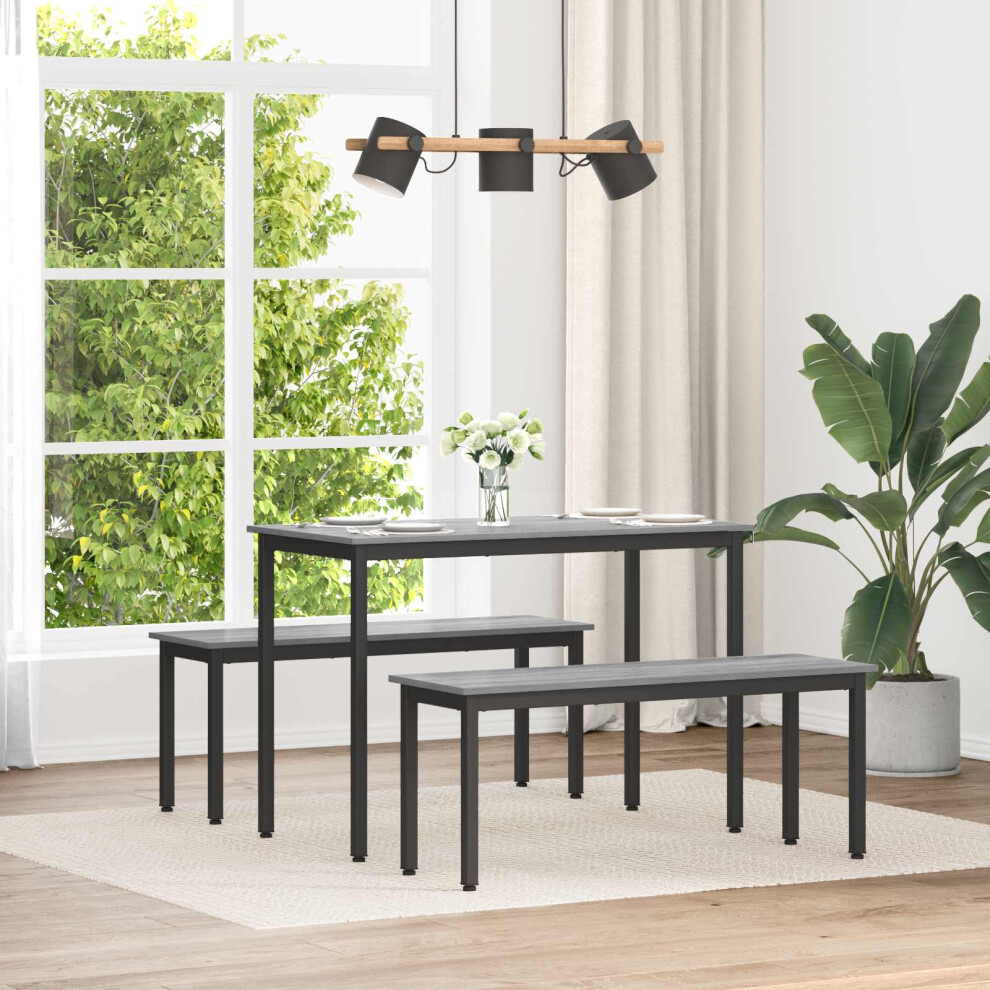 Vidaxl Bench Sonoma 110 X 35 X 45 Cm Engineered Wood Grey