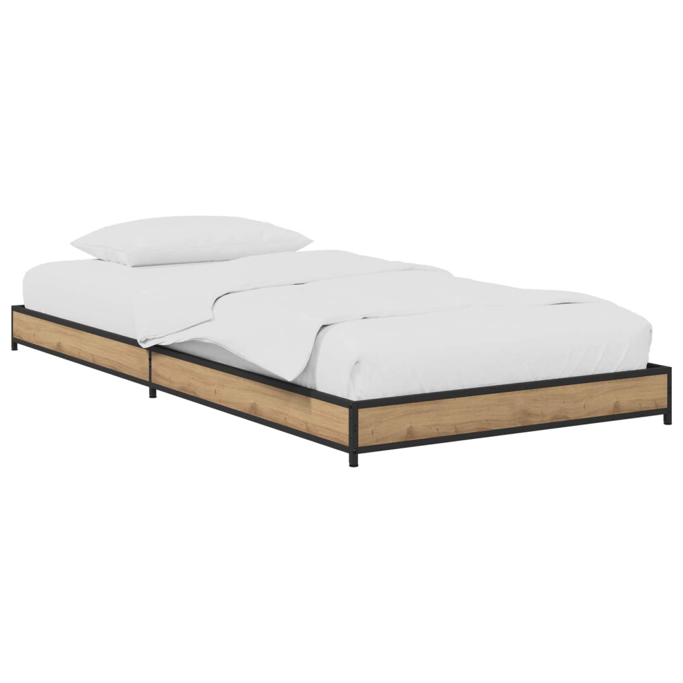 Vidaxl Bed Frame Artisan Oak 80 X 200 Cm Engineered Wood
