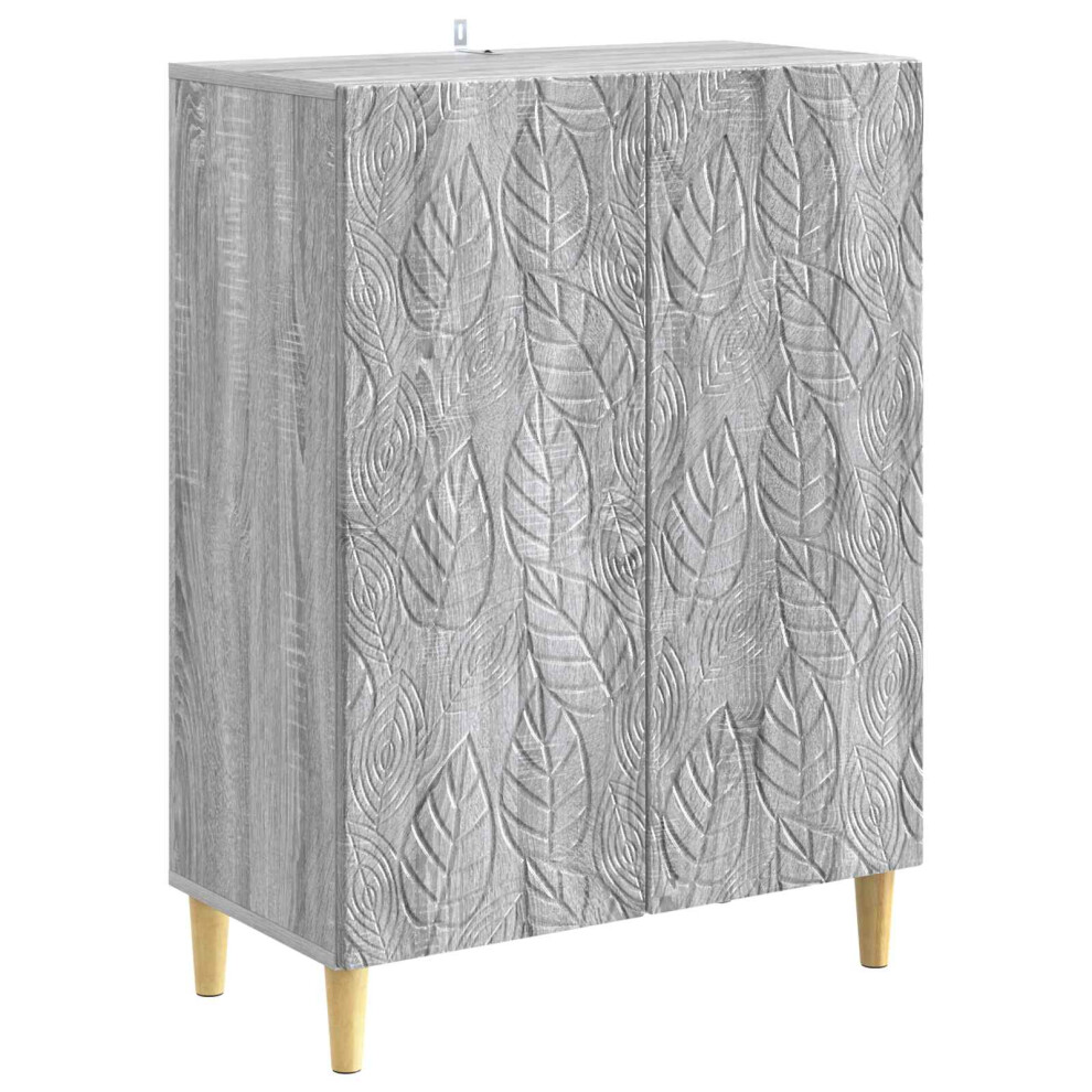Vidaxl Sideboard Sonoma 66 X 34.5 X 90 Cm Engineered Wood Grey